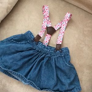 OshKosh denim suspenders skirt 6 months